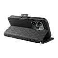 Miniatyrbillede 4 af 5: Til Realme GT 6 5G Etui Geometrisk Rombe Tegnebog Læder Telefon Cover Multicolor Style C
