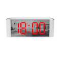 Miniatyrbild 1 av 5: Led Mirror Väckarklocka 12/24 Hour 3 Level Light Födelsedag Festival Present Red