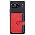 Pikkukuva 1 / 5: OnePlus Nord 4 -puhelimen suojakuori, liimattava korttitasku, värien sovitus ja jalusta - Harmaa Multicolor Red