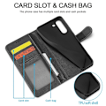 Miniatyrbilde 2 av 5: LC.IMEEKE Lommebokdesign Lær Shell Telefon Stativ Deksel for Samsung Galaxy S21 FE Multicolor Style A