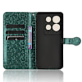 Miniatyrbillede 4 af 5: Til Infinix Note 30 Vip 5g Telefon Wallet Etui Dot Præget Stativ Pu Læder Cover Green