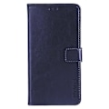 Miniatyrbillede 2 af 5: IDEWEI Folio Flip Læder Wallet Case med Crazy Horse Tekstur til ZTE Blade V50 Design 4G Multicolor Dark Blue