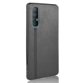 Miniatyrbillede 4 af 5: PU Læderbelagt PC + TPU Hybrid Telefon Cover Til Oppo Find X2 Neo Black