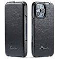 Pikkukuva 1 / 5: iPhone 16 Pro -kotelo, pystysuuntainen läppä, nahkaa, Crazy Horse -kuvio, puhelinkotelo Multicolor Style A
