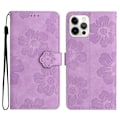 Pikkukuva 1 / 5: iPhone 12 Pro Max 6,7 tuuman kukkakuvioinen puhelinkotelo PU-nahkainen lompakkokotelo jalustalla Multicolor Style B