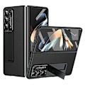 Miniatyrbild 1 av 5: För Samsung Galaxy Z Fold5 5G Läder PC Fodral Stötsäkert Ställ Telefonskal Multicolor Style A