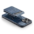 Pikkukuva 4 / 5: FIERRE SHANN 025 Tyyli iPhone 16 Pro -kotelolle Nahka+TPU Irrotettavat korttipaikat Puhelinkuori Multicolor Style B