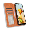 Miniatyrbillede 2 af 5: Læderetui med stativ i retrostil til Zte Blade A33s Brown