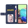 Miniatyrbillede 2 af 5: Til Samsung Galaxy A05s 4G Etui PU Læder Y-formet Linje Præget Wallet Telefon Cover Multicolor Style C