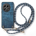 Miniatyrbillede 2 af 5: Retro læder telefoncover til OnePlus 13 med justerbar rem Multicolor Style A