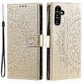 Miniatyrbillede 1 af 5: Til Samsung Galaxy A16 5G/A16 4G Etui Præget Totem PU Læder Wallet Stand Telefon Cover Multicolor Style D
