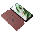 Pikkukuva 2 / 5: OnePlus Nord CE3 5G -puhelimen korttipidike nahkainen jalusta hiilikuitukuvioinen suojakuori Multicolor Style C