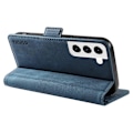 Miniatyrbillede 4 af 5: YIKATU YK-005 Til Samsung Galaxy S21 FE 5G Stand Wallet Case Hud-berørings Læder Telefon Cover Multicolor Style A