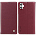 Miniatyrbillede 1 af 5: YIKATU YK-001 Etui til Samsung Galaxy A06 med stativ, læder telefoncover, stærk magnetisk lukning Multicolor Wine Red