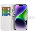 Pikkukuva 2 / 5: Puhelinlaukku jalustalla iPhone 15 Plus -puhelimelle, PU-nahkainen lompakkokotelo Multicolor Style B
