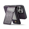 Pikkukuva 3 / 5: FIERRE SHANN 025 Tyyli iPhone 16 Pro -kotelolle Nahka+TPU Irrotettavat korttipaikat Puhelinkuori Multicolor Style C