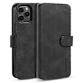 Miniatyrbillede 1 af 5: Wallet Stand Design Retro Stil Fuld Beskyttelse Læder Cover med Rem til iPhone 13 Pro 6.1 tommer Multicolor Style A