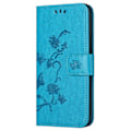 Pikkukuva 4 / 5: Samsung Galaxy S23 FE PU-nahkakukkaro puhelinkotelo perhos- ja kukkaprintillä, jalustalla Multicolor Style A