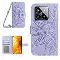 Pikkukuva 1 / 5: Xiaomi 14 Pro -kotelolle ihonmyötäinen lompakkokotelo nahkaa olkahihnalla Multicolor Style C