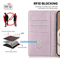 Miniatyrbillede 4 af 5: For Realme 13+ 5G Etui RFID-blokering Killingemønster TPU+PU Læder Telefoncover Multicolor Style A