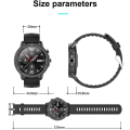 Miniatyrbild 4 av 5: Smart Watch Full Touch Screen Sov Mån Fitness Tracker Klocka Väder Watch Smart Watch För Ios Android (svart)