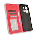 Pikkukuva 5 / 5: Infinix Zero 30 5G Kotelo Retro PU Nahka Jalusta Lompakkokansi Multicolor Style B