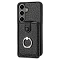 Pikkukuva 2 / 5: Samsung Galaxy S24+ -kotelo, korttipaikat, nahkainen takakansi ja rengastuki Multicolor Style E