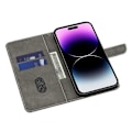 Pikkukuva 2 / 5: iPhone 16 Plus -lompakkokotelo magneettilukolla ja 3D-kuviollisella nahkapuhelinkuoressa Multicolor Style A