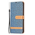 Pikkukuva 5 / 5: Xiaomi Redmi Note 13 5G Nahkainen puhelinkotelo Lompakkokansi Farkkukangas Yhdistelmä Multicolor Navy Blue