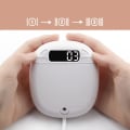 Miniatyrbillede 4 af 4: Vibrationsvækkeur LED Digitalure 10 Minutters Snooze Multifunktionel Bip Vækning Til Hørehæmmede Beskyttelse Under Pude Soveværelse White