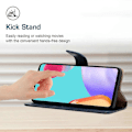 Miniatyrbild 3 av 5: Äkta Läder Plånboksfodral med Ställ för OnePlus 12 5G Multicolor Style B