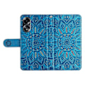 Miniatyrbillede 5 af 5: Mobiltelefonetui til Oppo A58 4G, Wallet Stand Shell PU Læder Solsikke Præget Telefoncover Multicolor Style B