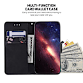 Miniatyrbillede 2 af 5: Til iPhone 15 Pro Max Geometri Præget PU Læder Telefon Cover Foldbart Stativ Wallet Cover Multicolor Style A
