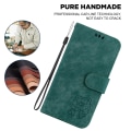 Miniatyrbild 4 av 5: Cartoon Tiger Imprint Cover för Iphone 14 Pro Läder Plånboksställ anti-scratch Phone case Green