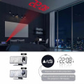 Miniatyrbillede 3 af 4: Projektions Vækkeur, Digitalt Ur, Roterbar Projektor, Klart LED Display, USB Oplader, Progressiv Lydstyrke, Digitalt Vækkeur Til Soveværelse