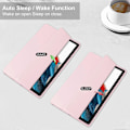 Pikkukuva 2 / 5: Kirkas takakansi Samsung Galaxy Tab A9+ PU+TPU+Akryyli tablettikotelolle kynäpaikalla Multicolor Style F