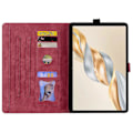 Pikkukuva 2 / 5: For Honor Pad X9a/Pad X9 Pro Kotelo Korttipaikat Nahkainen Tablettiteline Folio Kansi Kukka Kissa Multicolor Red