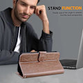Miniatyrbillede 5 af 5: Til Samsung Galaxy S24+ Etui PU Læder Anti-drop Wallet Cover Multicolor Style D