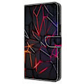 Miniatyrbillede 4 af 5: Til iPhone 16 Pro Max Etui Mønsterprintet Beskyttelsescover TPU+PU Læder Flip Telefon Etui Multicolor Style C