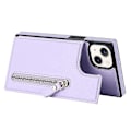 Pikkukuva 3 / 5: RFID-suojattu lompakkokotelo iPhone 15:lle TPU+PU-jalustalla ja olkahihnalla Multicolor Style F