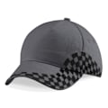 Miniatyrbillede 4 af 6: Beechfield Unisex Grand Prix Baseball Cap One Size Grafitgrå Grafitgrå Graphite Grey One Size