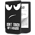 Pikkukuva 2 / 5: PocketBook Verse Pro -nahkakotelo E-lukulaitteen suojus automaattisella lepo/herätystoiminnolla – Aika matkustaa Multicolor Don't Touch My E-Reader
