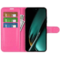 Miniatyrbild 2 av 5: Phone case för Oppo K11 5g plånbok Litchi Texture Shell anti-scratch Stativ Pu Läder Cover Rose