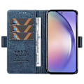 Miniatyrbillede 2 af 5: YIKATU YK-005 til Samsung Galaxy A54 5G Telefon Cover PU Læder Hud-berørings Wallet Stand Shell Cover Multicolor Style A