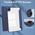 Pikkukuva 5 / 5: Samsung Galaxy Tab A9 Kotelo PU+TPU+Akryyli Läpinäkyvä Takakansi Tabletille Kynäpaikalla Multicolor Style C