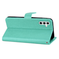 Miniatyrbillede 3 af 5: Pung etui til Samsung Galaxy A56 5G Ugle Blomst Præget Rhinestone Læder Cover Multicolor Style E