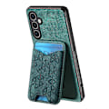 Miniatyrbillede 4 af 5: Til Samsung Galaxy S23 FE Etui med Præget Mønster Kortholder Støtteben Læder Bagcover Multicolor Style C