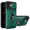 Pikkukuva 1 / 5: iPhone 16 Plus -kotelo PC+TPU-jalustalla ja kameran liukusuojalla Multicolor Style B