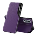 Miniatyrbillede 1 af 5: View Window Folio Flip PU Læder Telefon Cover med Støttefod til OnePlus Nord 2 5G