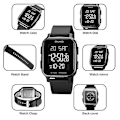 Miniatyrbild 3 av 5: Skmei 1858 Square Digital Dual Display Watch Red